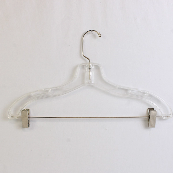 Lot of 5 Clear Plastic Pants Skirt Suit Hangers Closet Storage and Organization