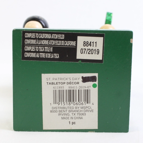 St. Patrick's Day Leprechaun Wooden Decorative Nutcracker 9"