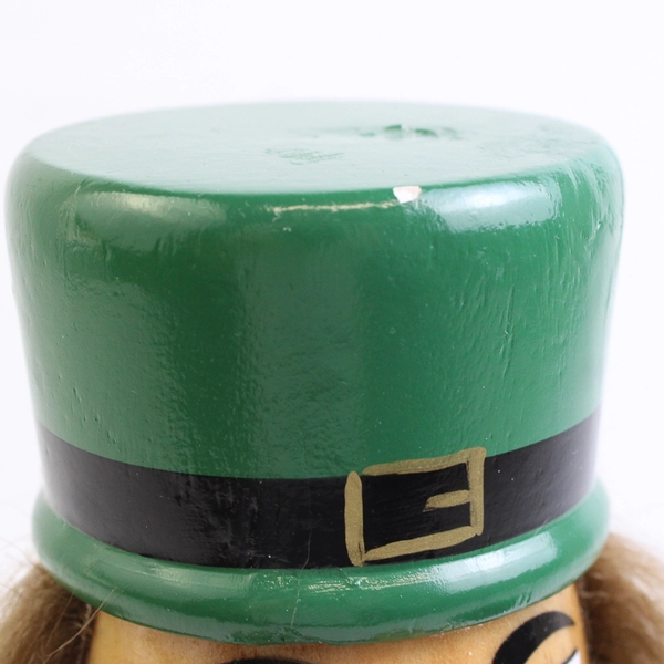 St. Patrick's Day Leprechaun Wooden Decorative Nutcracker 9"