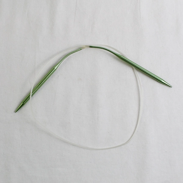 Lot of 3 Plastic Green and Pink Circular and Flex Knitting Needles Boye 8