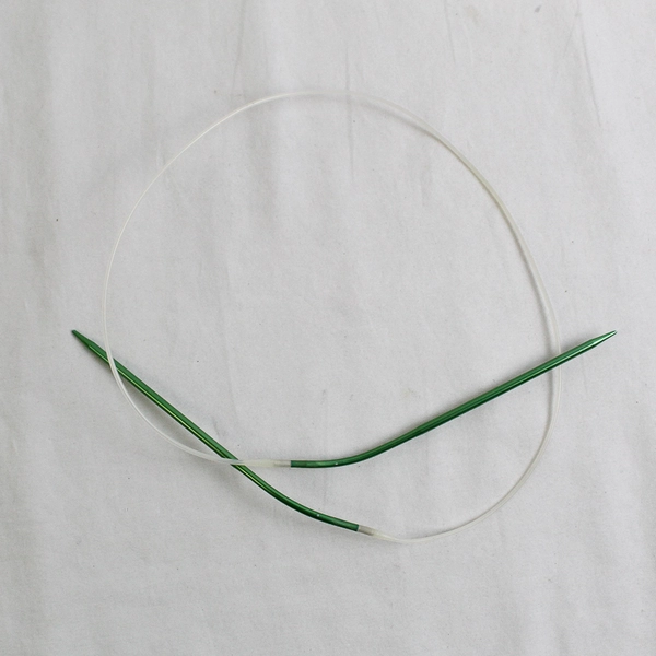 Lot of 3 Plastic Green and Pink Circular and Flex Knitting Needles Boye 8