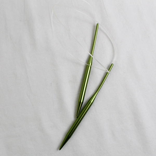 Lot of 3 Plastic Green and Pink Circular and Flex Knitting Needles Boye 8