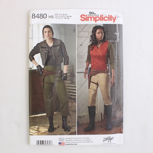 Simplicity LoriAnn Costume Designs 8480 Space/Military Style Womens Sz H5 (6-14)