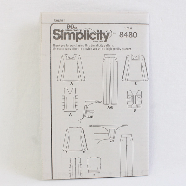 Simplicity LoriAnn Costume Designs 8480 Space/Military Style Womens Sz H5 (6-14)