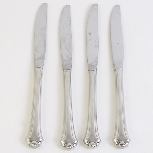 Lot Of 4 Oneida Silver Midtowne (Stainless) Flatware Dinner Knives 9" Long