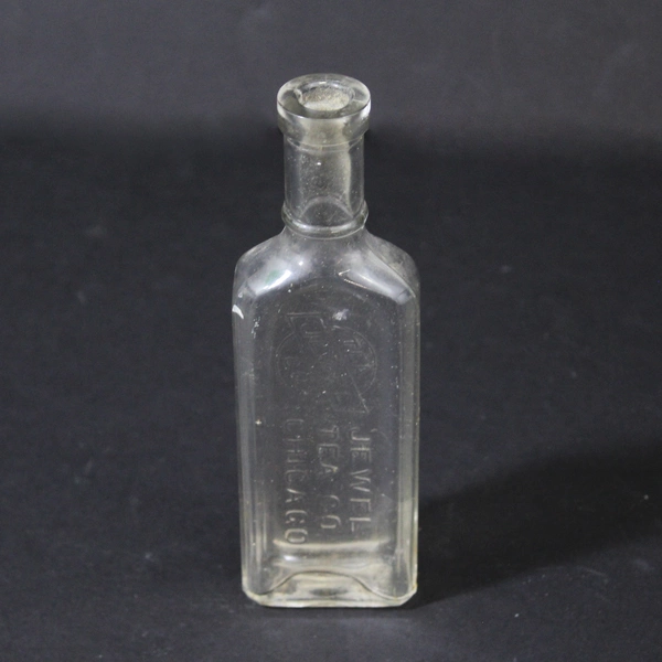  Vintage Jewel Tea Company Clear Glass Bottle