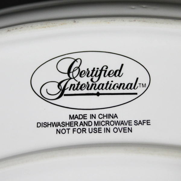 3 Certified International White Ceramic Divided Replacement Lazy Susan Bowls