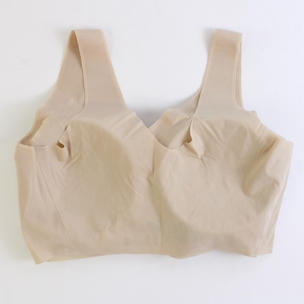 Hanes Beige Nude Wireless T-Shirt Bra Women's Size XL