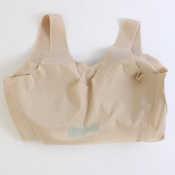 Hanes Beige Nude Wireless T-Shirt Bra Women's Size XL