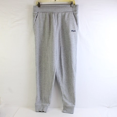 Fila Women's L Gray Jogger Leg Fleece Sweatpants with Drawstring Waist