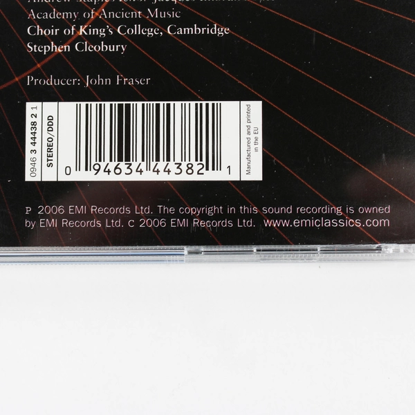 Purcell Music For Queen Mary Music CD Choir of King's College & Others 2006