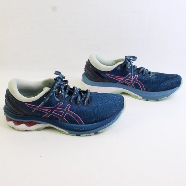 Asics Gel Kayano 27 Sneakers Flytefoam Mako Blue/Hot Pink Women's 6.5 No Insole