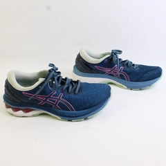 Asics Gel Kayano 27 Sneakers Flytefoam Mako Blue/Hot Pink Women's 6.5 No Insole