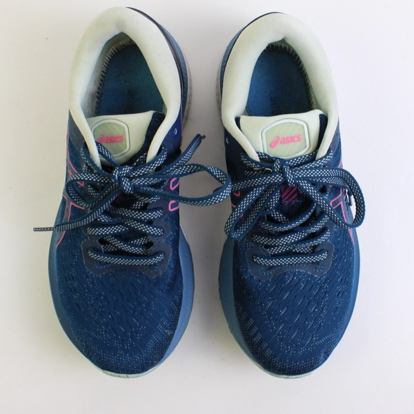 Asics Gel Kayano 27 Sneakers Flytefoam Mako Blue/Hot Pink Women's 6.5 No Insole