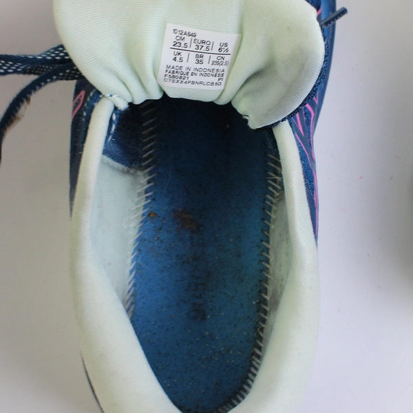 Asics Gel Kayano 27 Sneakers Flytefoam Mako Blue/Hot Pink Women's 6.5 No Insole