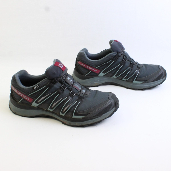 Salomon XA Comp 8 Trail Running Sneakers Contagrip Sole Dark Blue Women's 8.5