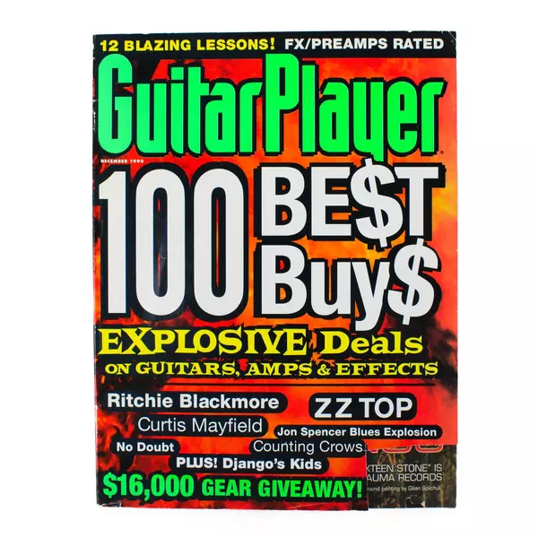 GUITAR PLAYER magazine December 1996 Curtis Mayfield Luther Allison Zz Top