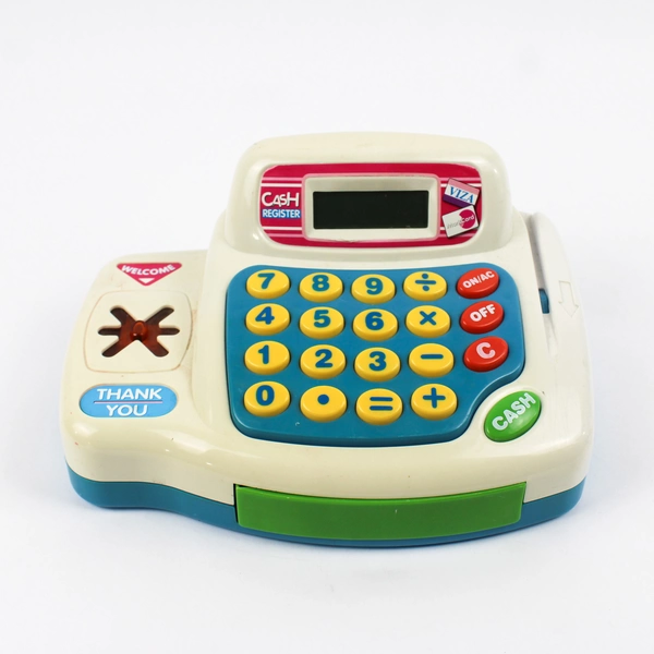 Unbranded Vtg Toy Cash Register Tested and Working