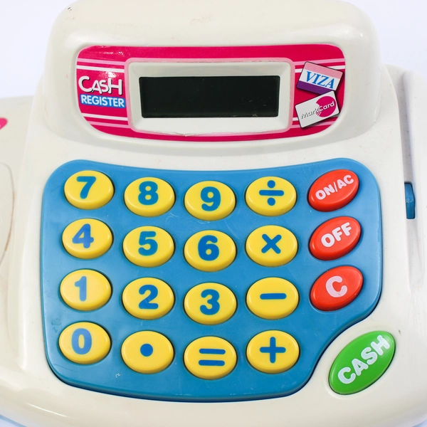Unbranded Vtg Toy Cash Register Tested and Working