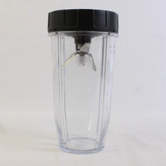 Nutri Ninja 24 Oz Replacement Blender Cup with Blade FLAWED