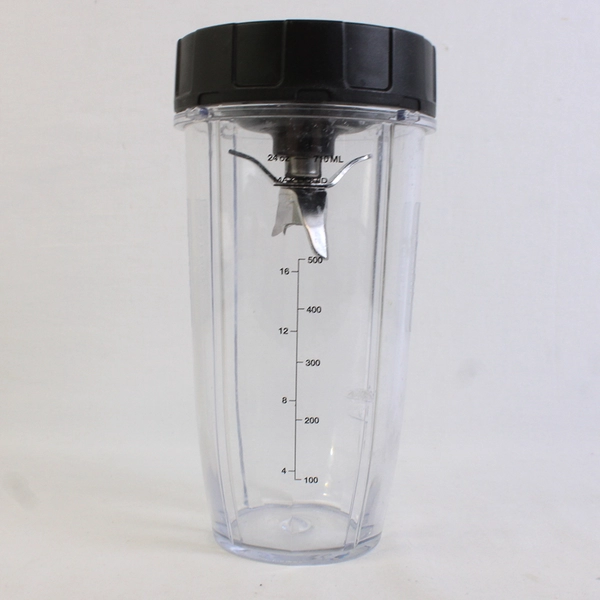 Nutri Ninja 24 Oz Replacement Blender Cup with Blade FLAWED