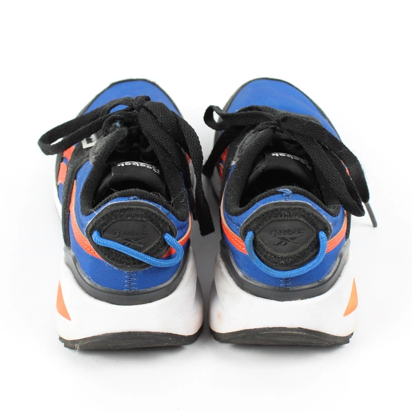 Reebok Blue/Black/White/Orange Classic Lace Up Sneakers Boys US Size 1