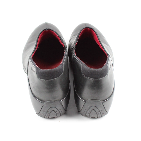 Merrell Angelic Slip On Solid Black Leather Clog Shoes Women's Size 10.5