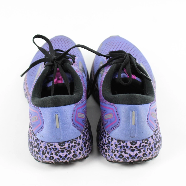 Brooks Ghost 14 Running Shoes Purple Leopard Print Women's 6.5 (No Insole)