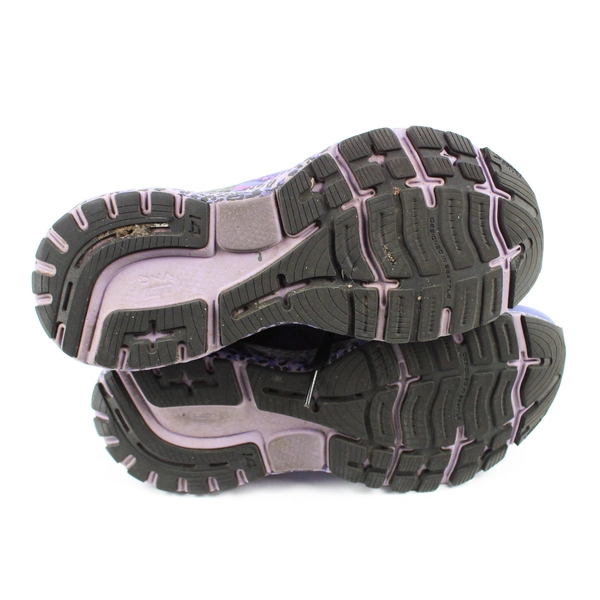 Brooks Ghost 14 Running Shoes Purple Leopard Print Women's 6.5 (No Insole)