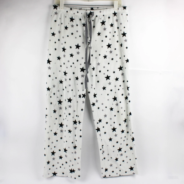 Sonoma Life + Style Women's M White with Star Pattern Pajama Pants