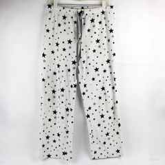 Sonoma Life + Style Women's M White with Star Pattern Pajama Pants