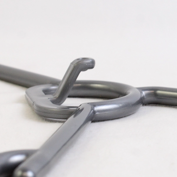 Mixed Lot of 10 Plastic Clothes Hangers Beige White Gray