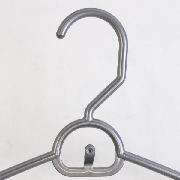 Mixed Lot of 10 Plastic Clothes Hangers Beige White Gray