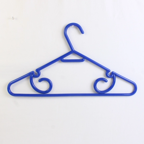 Set of 5 Dark Blue Plastic Clothes Hangers Closet Storage