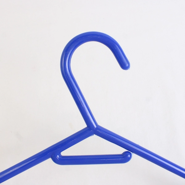 Set of 5 Dark Blue Plastic Clothes Hangers Closet Storage