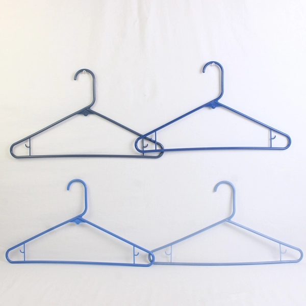 Mixed Lot of 10 Light Blue Plastic Clothes Hangers