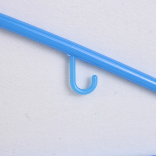 Mixed Lot of 10 Plastic Clothes Hangers White Pink Blue