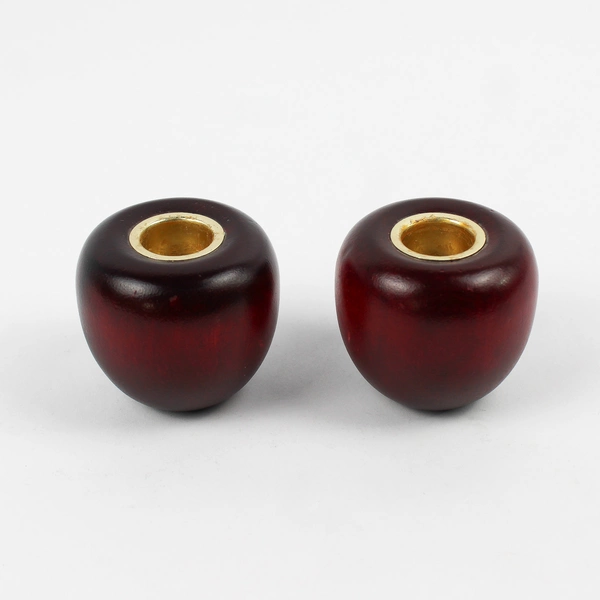 Exclusive Design for The Creative Circle Red Wooden Candle Stick Holders