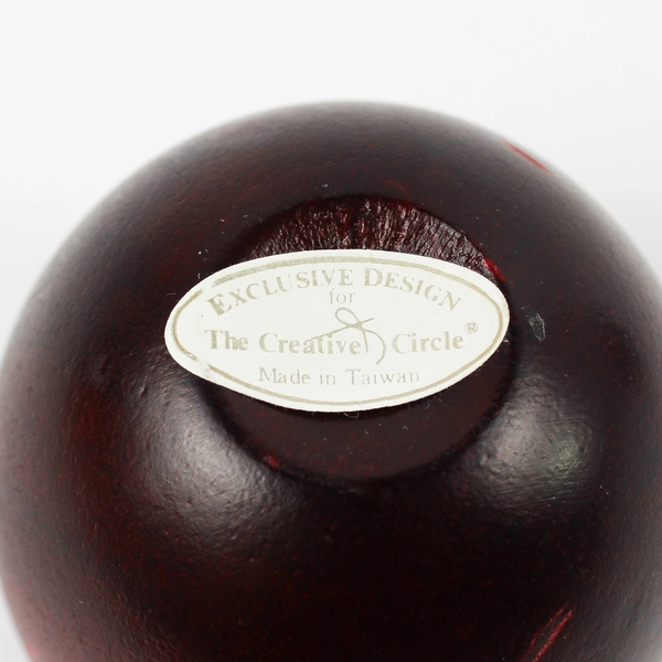Exclusive Design for The Creative Circle Red Wooden Candle Stick Holders