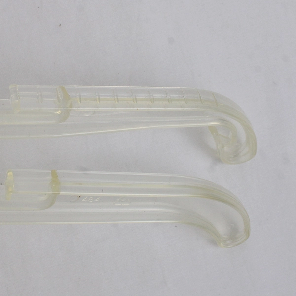 Lot of 5 Clear Plastic Clothes Hangers Closet Organization