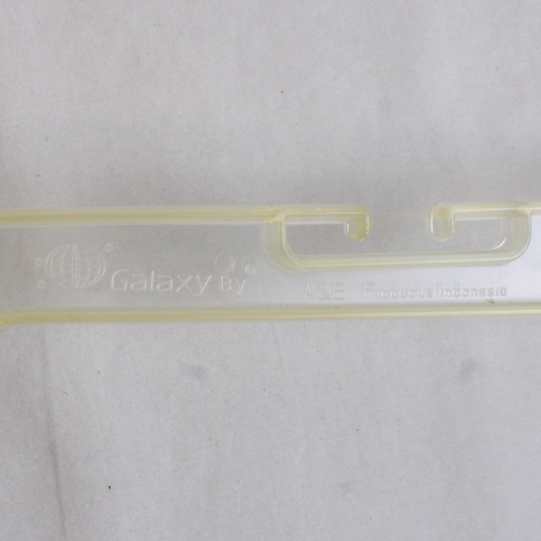 Lot of 5 Clear Plastic Clothes Hangers Closet Organization