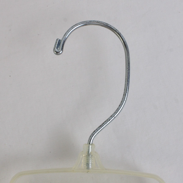 Lot of 5 Clear Plastic Clothes Hangers Closet Organization