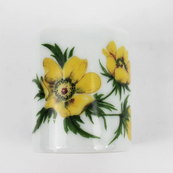 Lot of 2 Mini Floral Ceramic Candlestick Holders By Funny Design West Germany