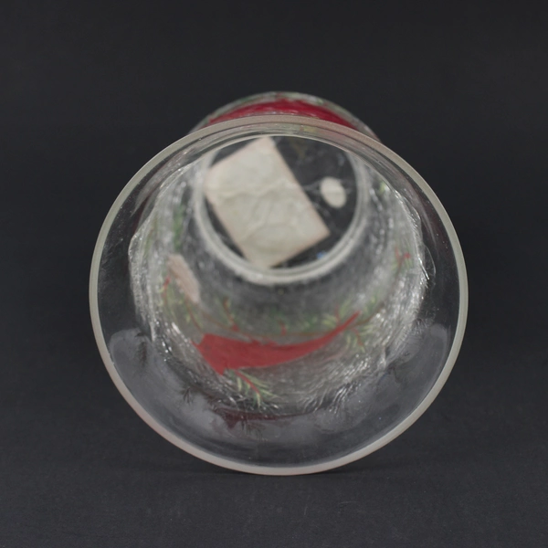 Celebrations Holiday Cardinal 6” Hurricane Tealight Candle Holder