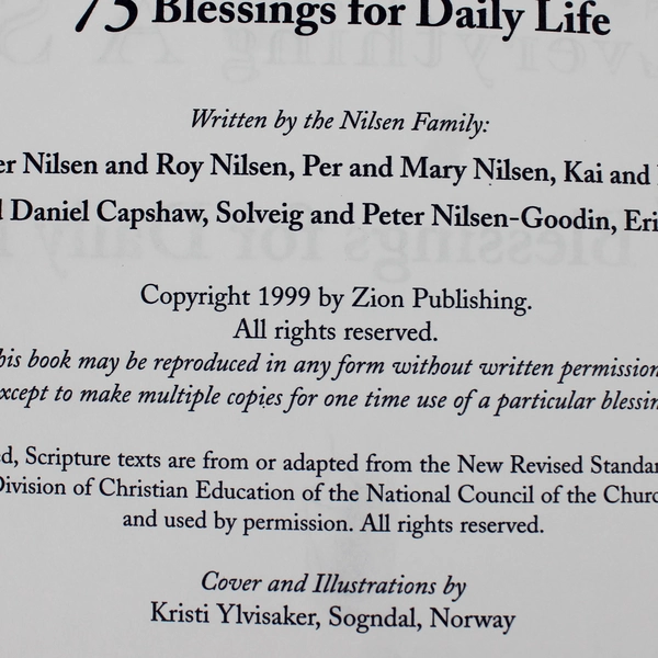 For Everything A Season 75 Blessings for Daily Life the Nilsen Family PB 1999