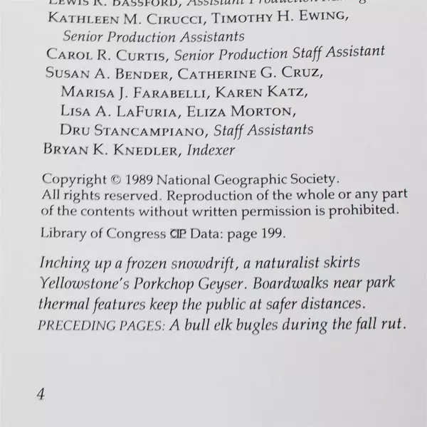 Lot of 2 National Geographic Books Yellowstone Country & Lands Down Under HC