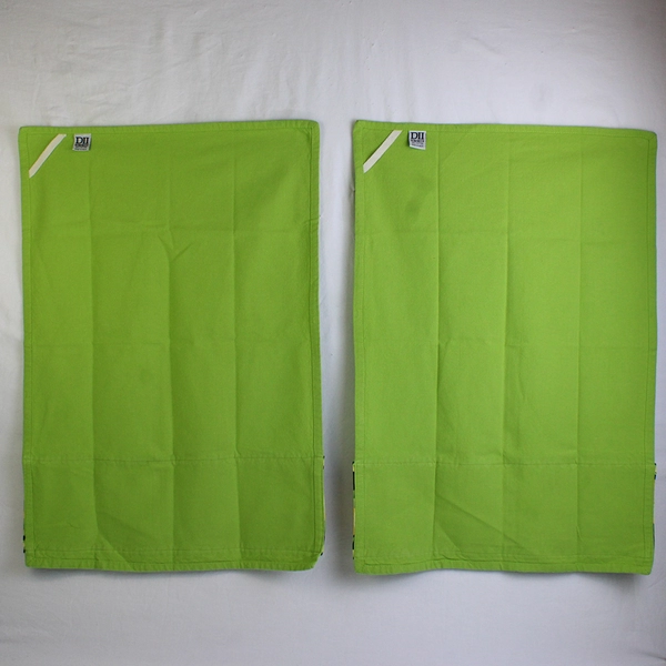 Lot Of 2 Dii For The Home 100% Cotton Green Lemon Tea Towels 17.5" x 25.5"
