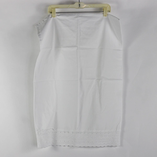 Lot Of 2 JCPenney Home Solid White Embroidered Standard Pillow Cases 19.5"x30"