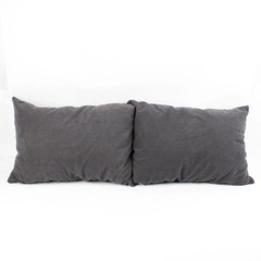 Moon Lence Solid Dark Gray Color Compressible Camp Pillows 12" x 16"