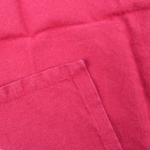 Lot Of 3 Unbranded Matching Solid Red Color Woven Fabric Napkins 15" x 16"